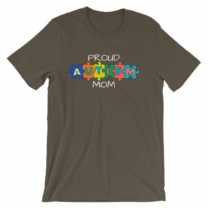 Proud Autism Mom Autism Awareness T-Shirt - Image 7