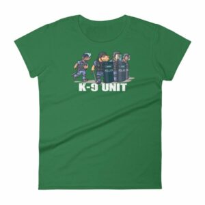 Police K9 Unit Sheepdog LEO Police Dog Funny Women's T-Shirt - Image 8