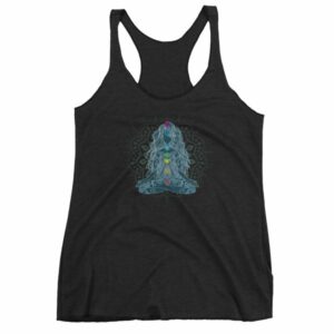 Meditating Lotus Asana Seven Chakras Meditation Yoga Women's tank top