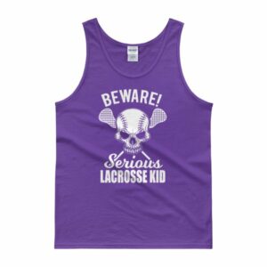 Beware Serious Lacrosse Kid Lacrosse Lovers T-Shirt Tank top - Image 3