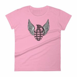 Grenade and Wings - Vintage Pineapple Hand Grenade Women's T-Shirt - Image 12