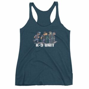 Police K9 Unit Sheepdog LEO Police Dog Funny Women's tank top - Image 3