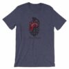 Never Fearful Heart Hand Grenade Retro Art T-Shirt - Image 4