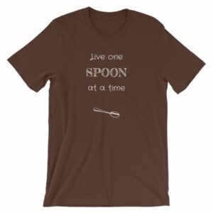 Live One Spoon At A Time Spoonies Chronic Illness T-Shirt - Image 2
