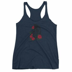 Grenade and Roses - Vintage Hand Grenade Tattoo Art Women's tank top - Image 5