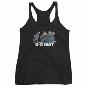 Police K9 Unit Sheepdog LEO Police Dog Funny Women's tank top