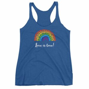 Pride Love is Love Mosaic Rainbow Pride Month Women's tank top - Image 9