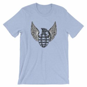 Grenade and Wings - Vintage Pineapple Hand Grenade T-Shirt - Image 9