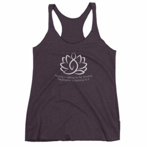 Prayer Is Talking To The Universe, Meditation is Listening Women's tank top - Image 8