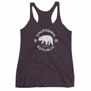 California Republic State Bear 1850 Golden State Women's tank top - Image 8