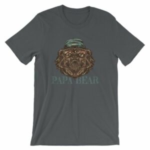 Papa Bear Grizzly Bear Daddy T-Shirt - Image 7