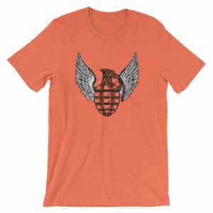 Grenade and Wings - Vintage Pineapple Hand Grenade T-Shirt - Image 10