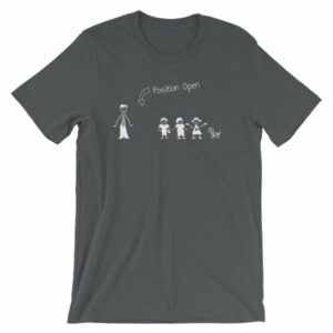 Wife Wanted Stick Figure Family Wife Position Open T-Shirt - Image 6