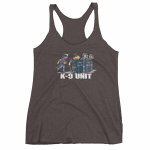 Police K9 Unit Sheepdog LEO Police Dog Funny Women's tank top - Image 2