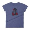 Grenade and Roses - Vintage Hand Grenade Tattoo Art Women's T-Shirt - Image 6