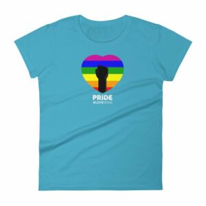 LGBT Pride Love Wins Rainbow Heart Pride Month Awareness Women's T-Shirt - Image 12