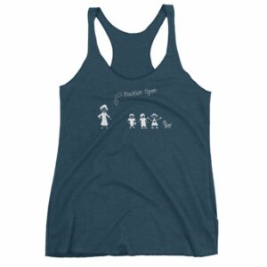 Husband Wanted Stick Figure Family Position Open Women's tank top - Image 3