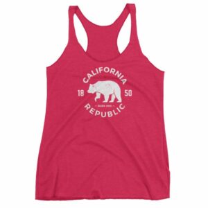 California Republic State Bear 1850 Golden State Women's tank top - Image 13