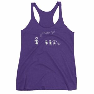 Husband Wanted Stick Figure Family Position Open Women's tank top - Image 7