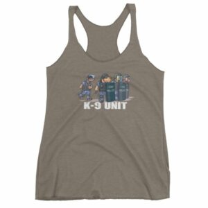 Police K9 Unit Sheepdog LEO Police Dog Funny Women's tank top - Image 6