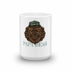 Papa Bear Grizzly Bear Daddy Coffee Mug - Image 6