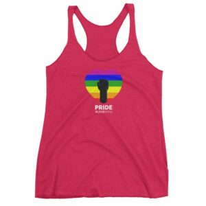 LGBT Pride Love Wins Rainbow Heart Pride Month Awareness Women's tank top - Image 13