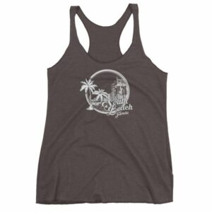 South Beach Miami Florida Vintage Beach Women's tank top - Image 2