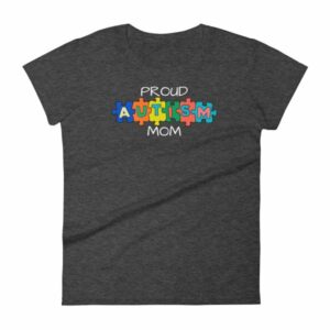 Proud Autism Mom Autism Awareness Women's T-Shirt - Image 3