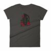Grenade and Roses - Vintage Hand Grenade Tattoo Art Women's T-Shirt - Image 3