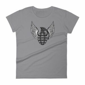 Grenade and Wings - Vintage Pineapple Hand Grenade Women's T-Shirt - Image 2