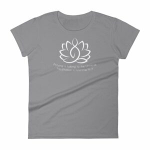 Prayer Is Talking To The Universe, Meditation is Listening Women's T-Shirt - Image 5