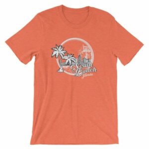 South Beach Miami Florida Vintage Beach T-Shirt - Image 12