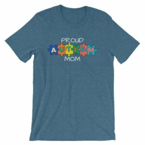 Proud Autism Mom Autism Awareness T-Shirt - Image 2