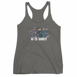 Police K9 Unit Sheepdog LEO Police Dog Funny Women's tank top - Image 4