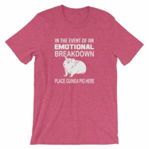 In Case of Emotional Breakdown Place Guinea Pig Here T Shirt - Image 17