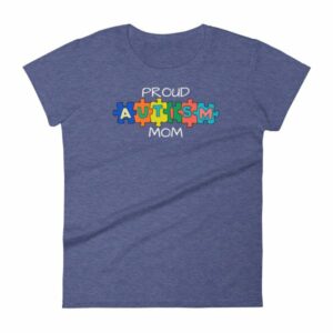 Proud Autism Mom Autism Awareness Women's T-Shirt - Image 6