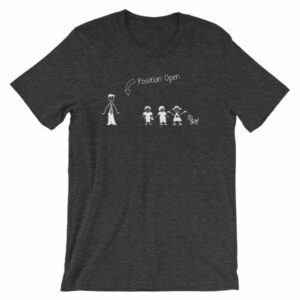 Wife Wanted Stick Figure Family Wife Position Open T-Shirt - Image 8