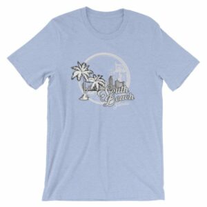 South Beach Miami Florida Vintage Beach T-Shirt - Image 11