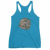 Surfing T-Rex Cool Surfing Dinosaur Women's tank top - Image 11