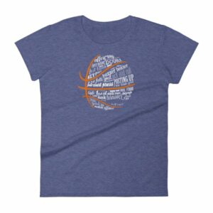 Basketball Motivational Word Cloud B Ball Terms Women's T-Shirt - Image 6