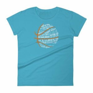 Basketball Motivational Word Cloud B Ball Terms Women's T-Shirt - Image 11