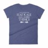 Thats What I Do I Eat Kale And I Know Things Vegan Women's T-Shirt - Image 6