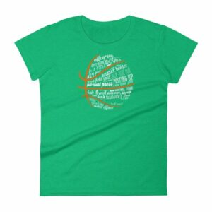 Basketball Motivational Word Cloud B Ball Terms Women's T-Shirt - Image 10