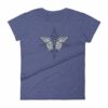 Magical Butterfly on Geometric Shapes Butterfly Women's short sleeve t-shirt - Image 3