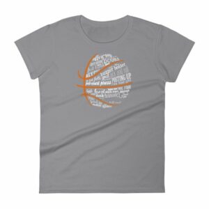 Basketball Motivational Word Cloud B Ball Terms Women's T-Shirt - Image 5