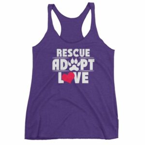 Rescue Adopt Love Dog Paw Dog Rescue and Adopt Women's tank top - Image 7