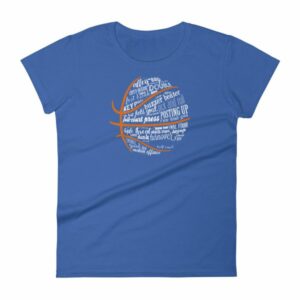 Basketball Motivational Word Cloud B Ball Terms Women's T-Shirt - Image 9