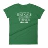 Thats What I Do I Eat Kale And I Know Things Vegan Women's T-Shirt - Image 8