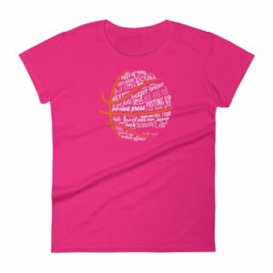 Basketball Motivational Word Cloud B Ball Terms Women's T-Shirt - Image 14