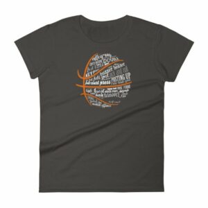 Basketball Motivational Word Cloud B Ball Terms Women's T-Shirt - Image 2